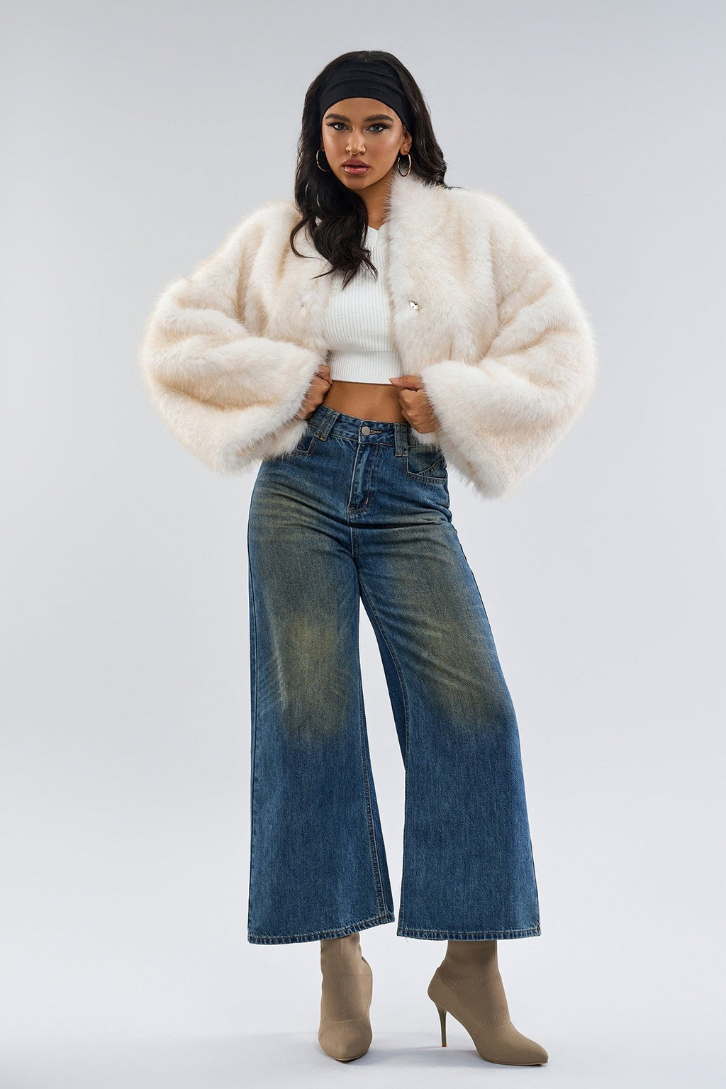 Vintage Faux Fur Short Coat