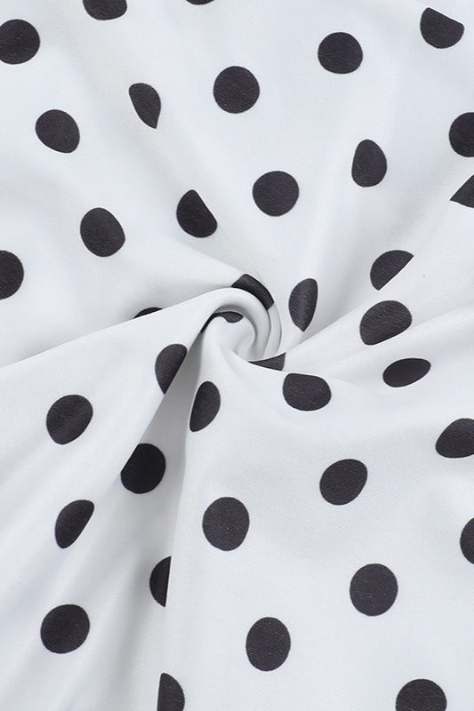 Polka Dot Sleeveless Bodycon Mermaid Maxi Dress