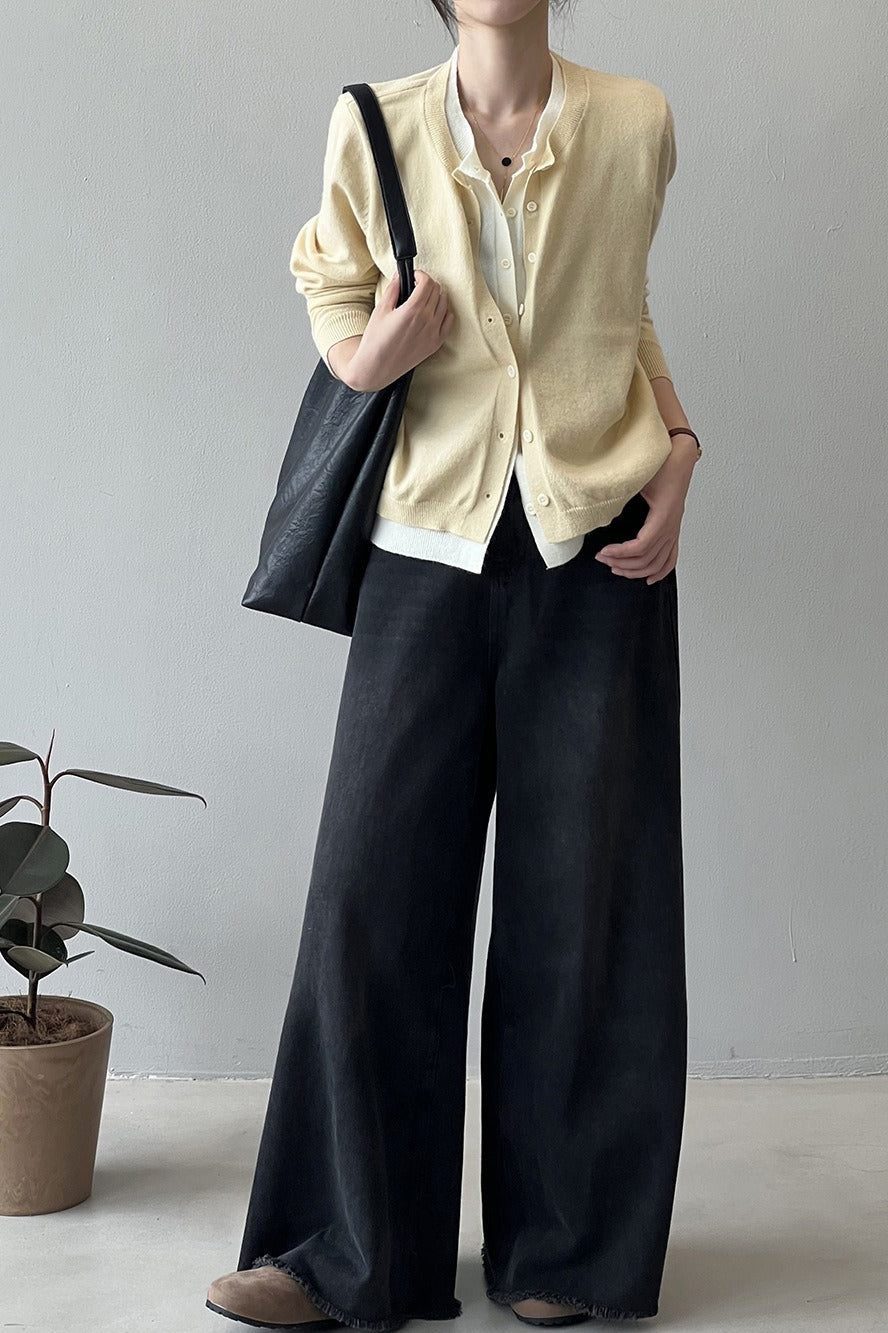 Color Block Layered Cardigan