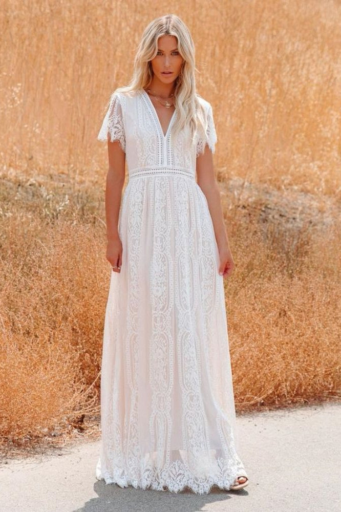 Sheer V Neck Bodycon Maxi Dress