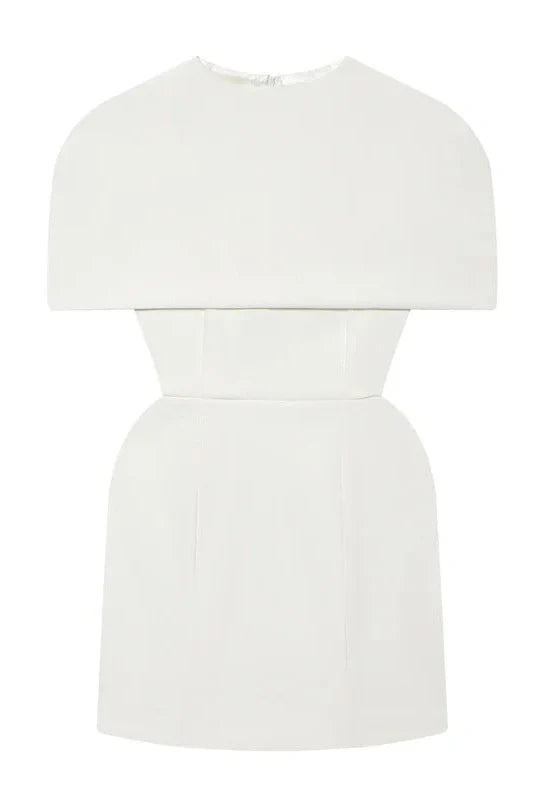 Elegant Patchwork High Waist Mini Dress