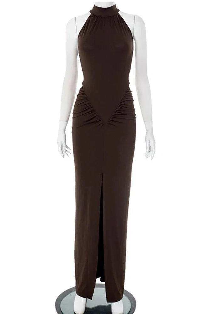 Elegant Sleeveless Bodycon Maxi Dress