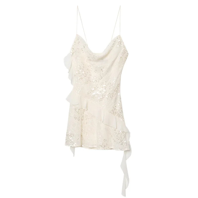 Spaghetti Strap Sleeveless Slim Mini Dress