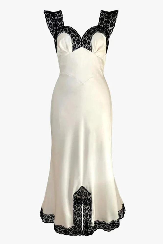 Lace Printed Patchwork Slim Mini Dress