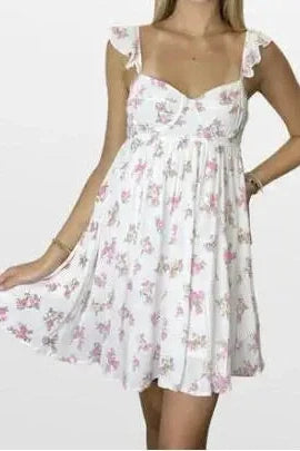 Sleeveless Backless A-Line Mini Dress