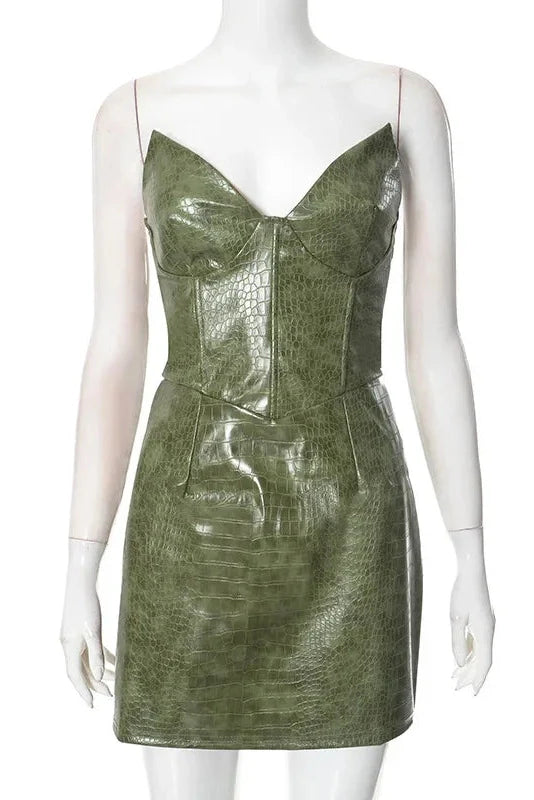 Elegant Strapless High Waist Bodycon Mini Dress