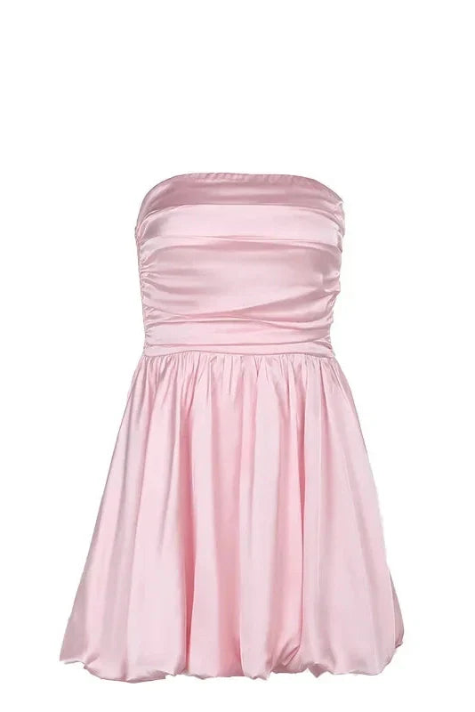 Off-Shoulder Strapless Bodycon Mini Dress