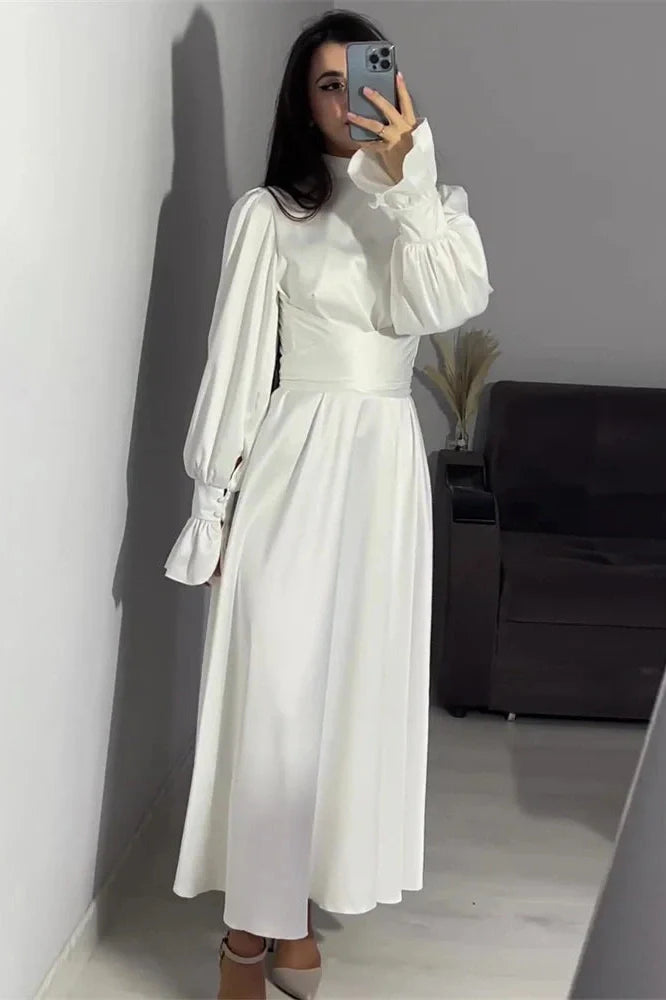 Patchwork Slim Lace-Up Maxi Dress