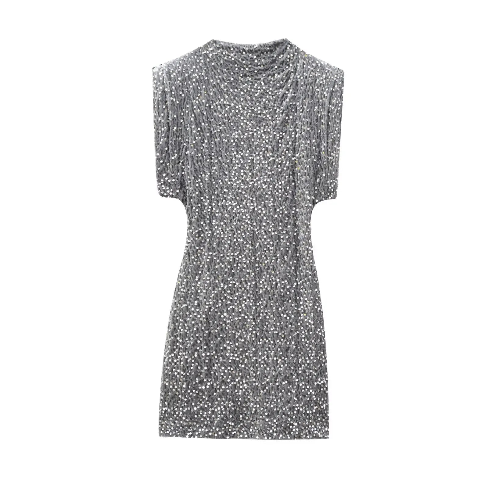 Elegant Patchwork Sleeveless Mini Dress