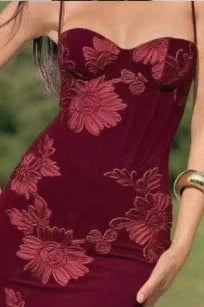 Spaghetti Strap Backless Sleeveless Bodycon Maxi Dress