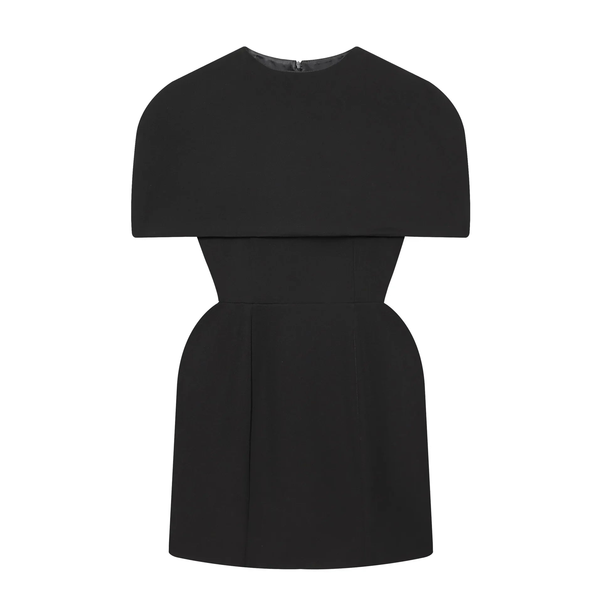 Elegant Round Backless Sleeveless Mini Dress
