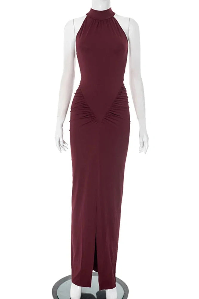 Elegant Sleeveless Bodycon Maxi Dress