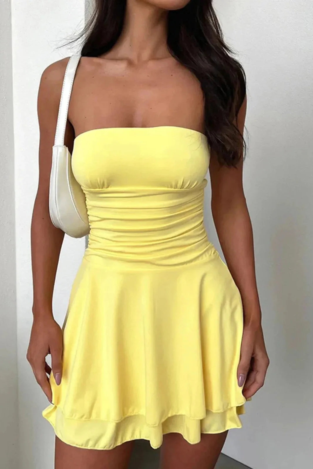 Off Shoulder Bodycon High Waist Slim Mini Dress