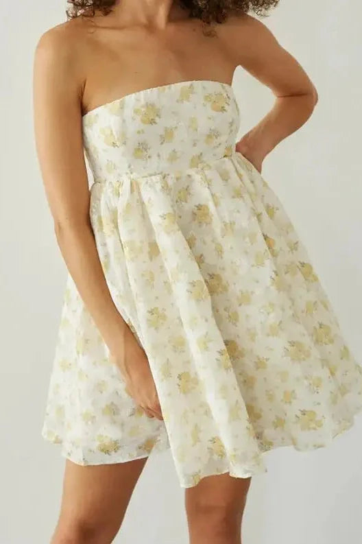 Sleeveless Off-Shoulder Loose Mini Dress