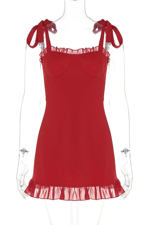 Elegant Backless Slash Neck Mini Dress