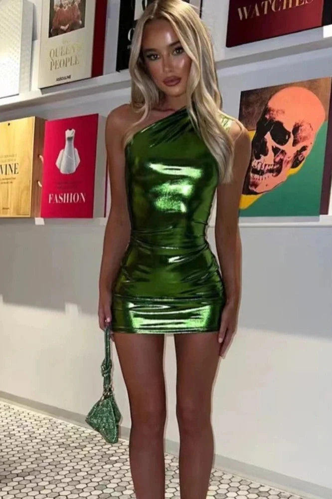 Elegant Bodycon Sleeveless High Waist Slim Mini Dress