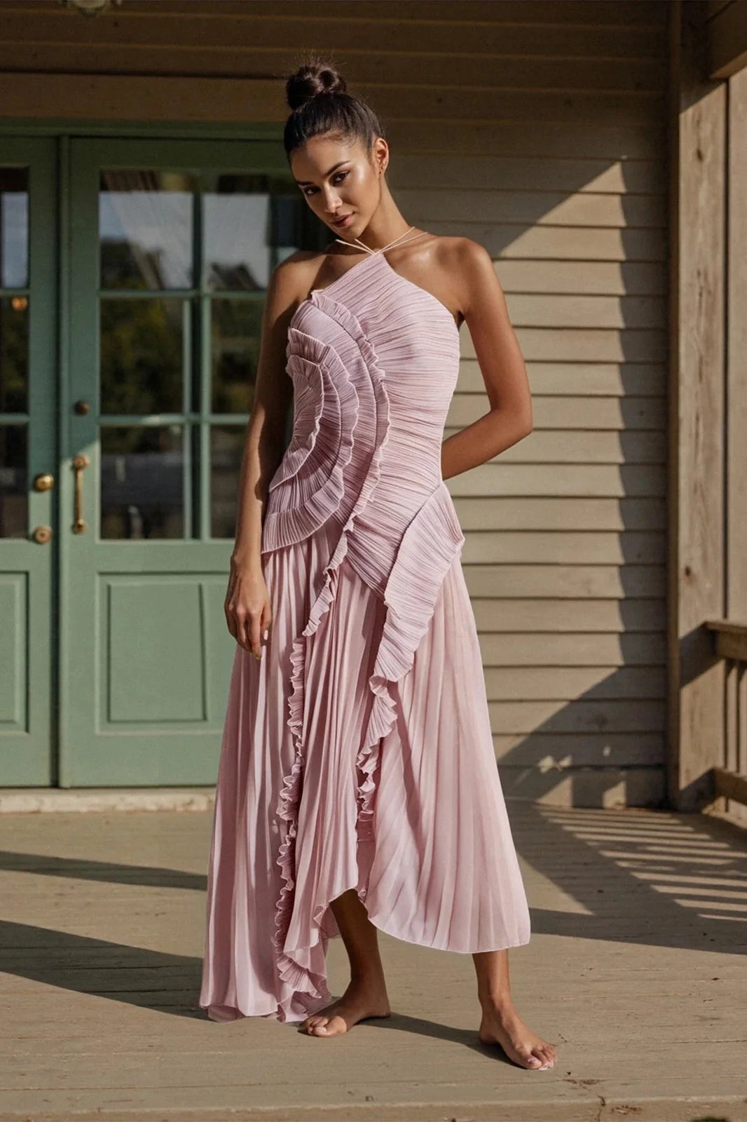 Elegant Sleeveless A-Line Maxi Dress