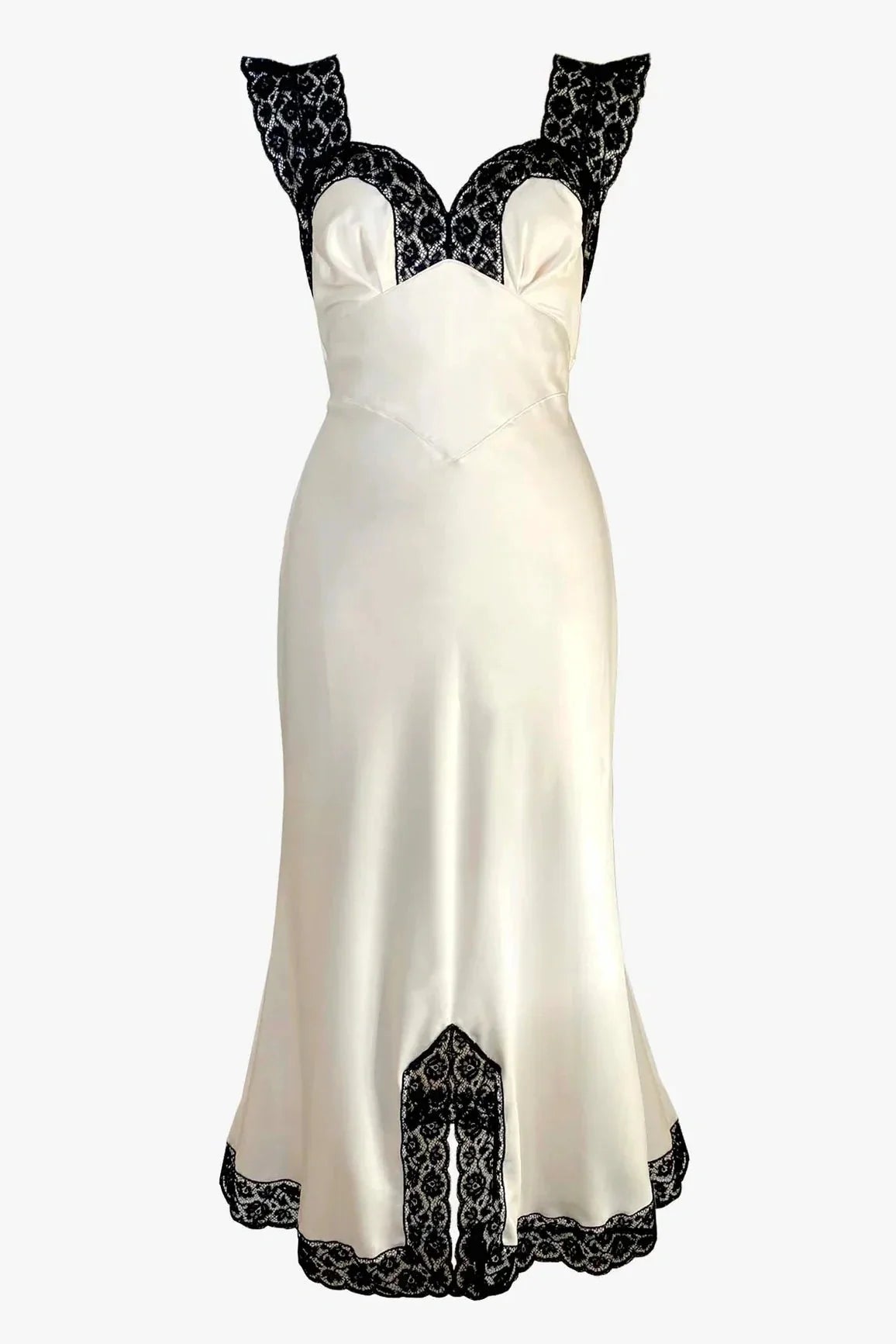 Elegant Lace Slit Loose Pleated Backless Sleeveless Midi Dress