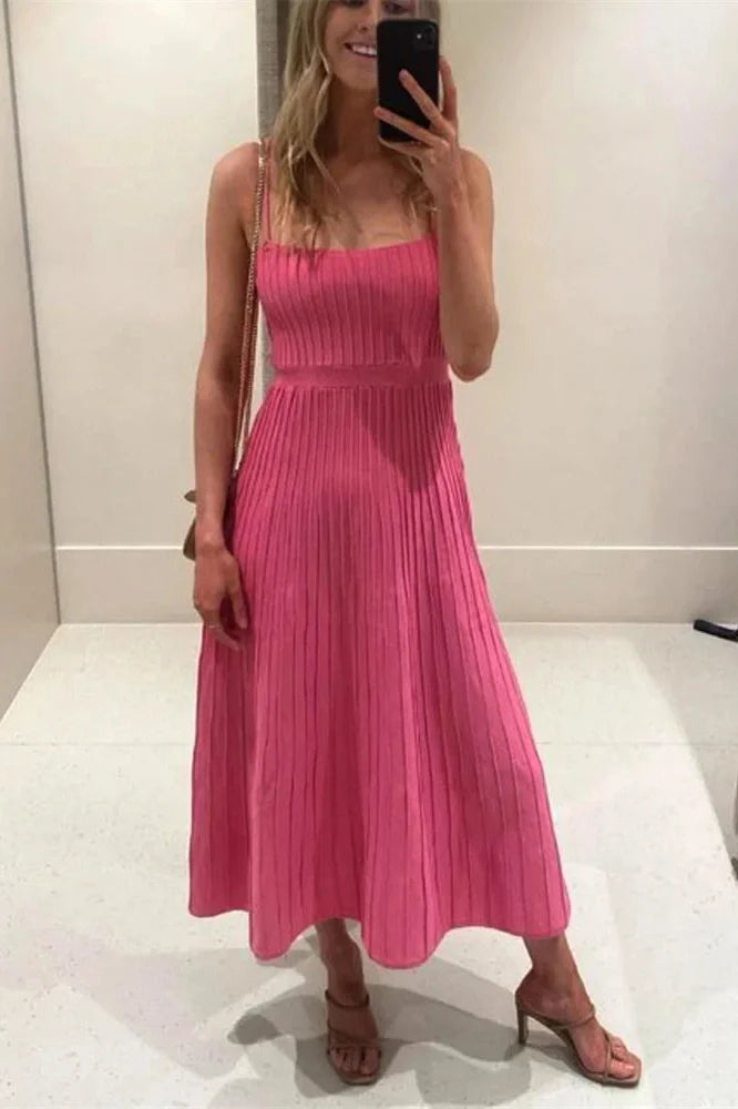 Patchwork High Waist Backless Maxi Dress