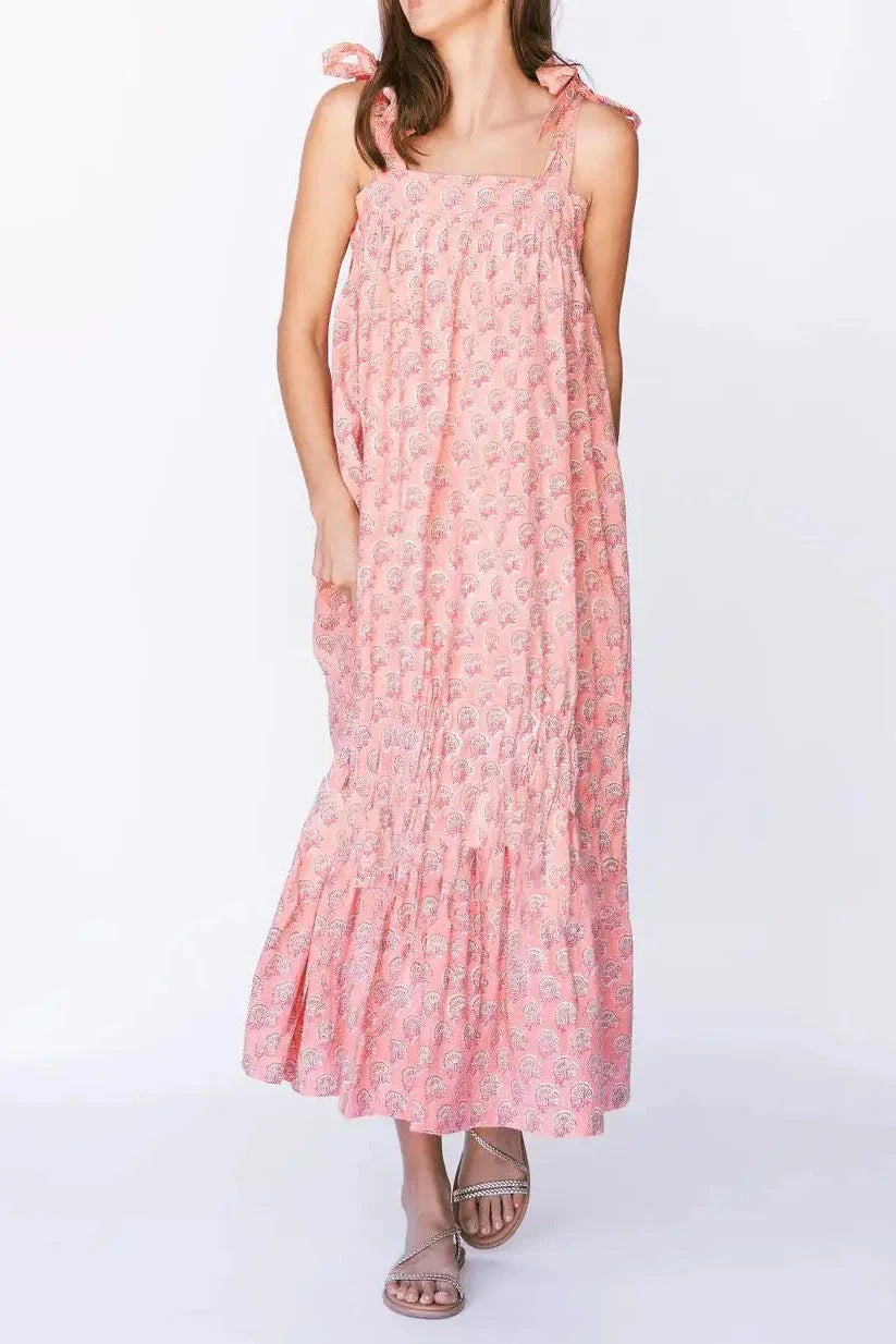 Sleeveless Shoulder Strap Loose Maxi Dress
