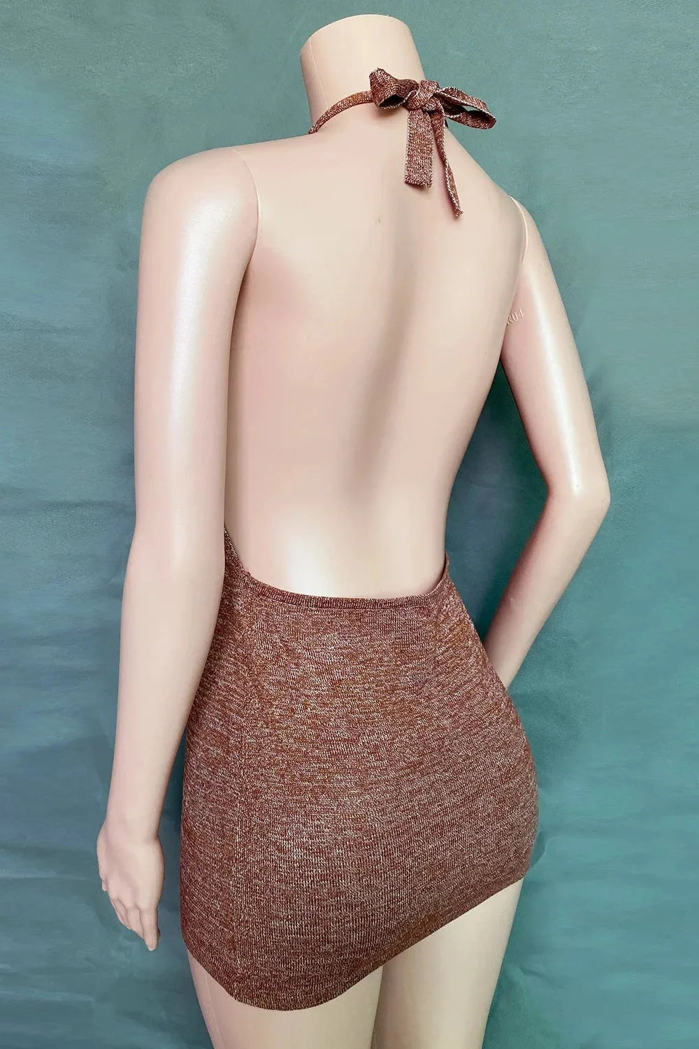 Elegant Sleeveless Bodycon Backless Mini Dresses