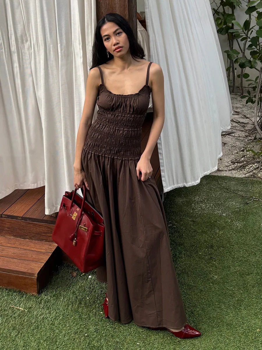 Spaghetti Strap Sleeveless Maxi Dress