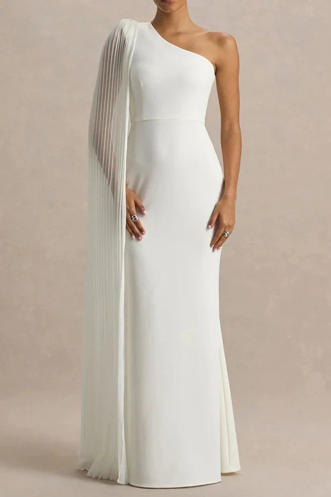 Elegant High Waist Sleeveless Slash Collar Slim Maxi Dress