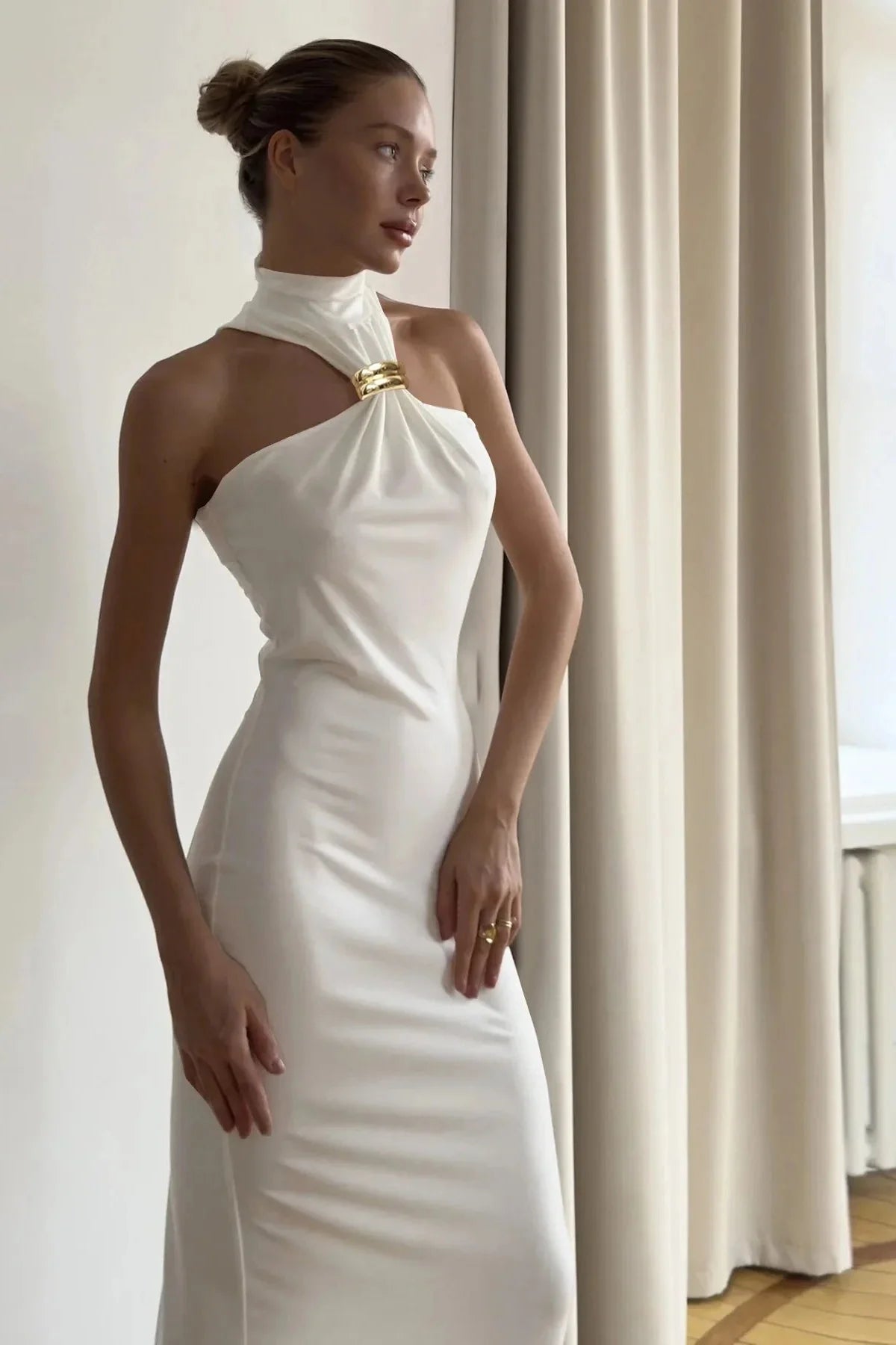 Elegant Slim Sleeveless Maxi Dress