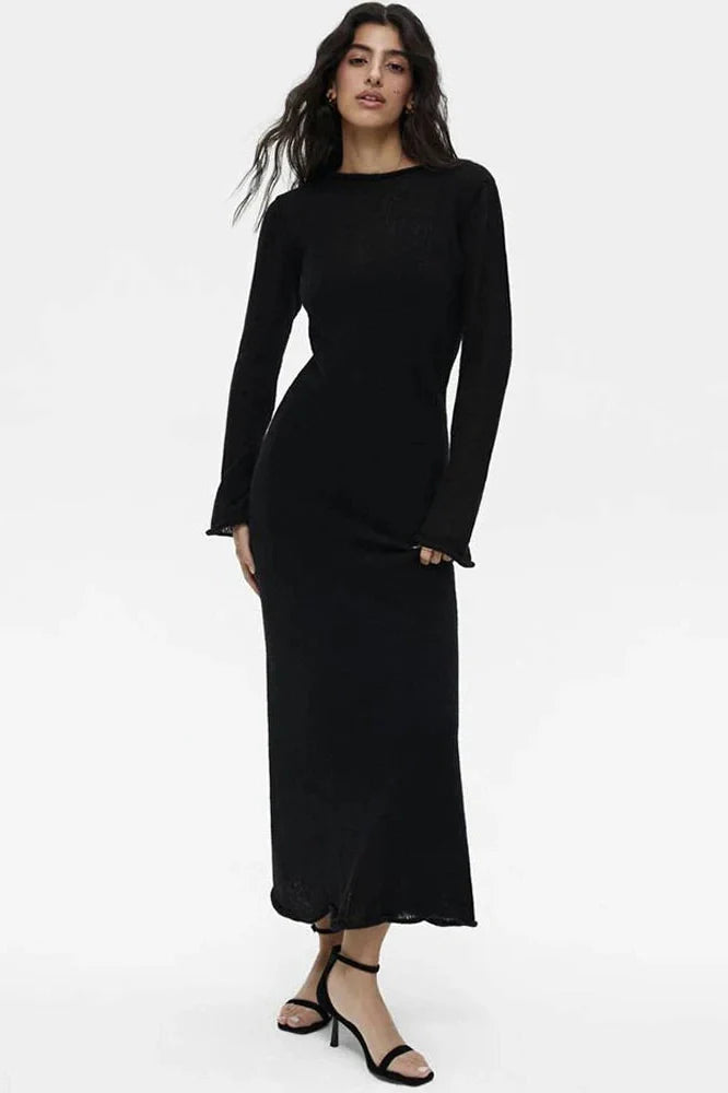 See-Through 2 Piece Maxi Dress