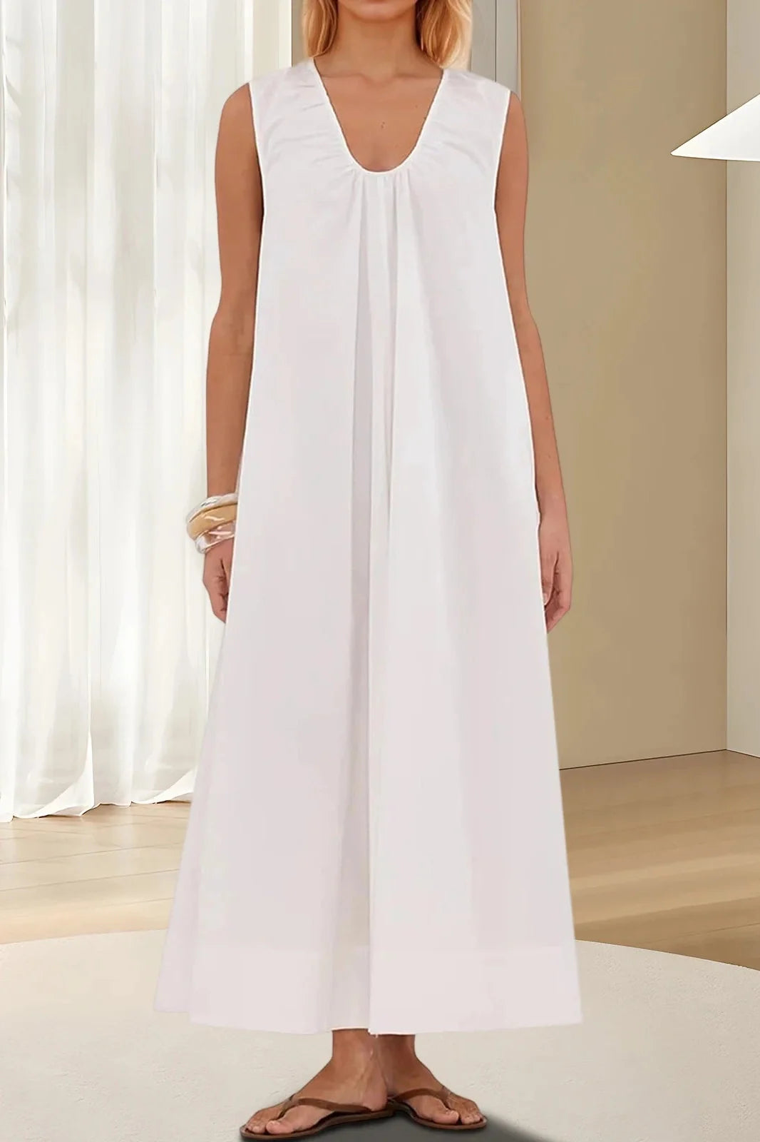 Elegant Sleeveless Loose Maxi Dress
