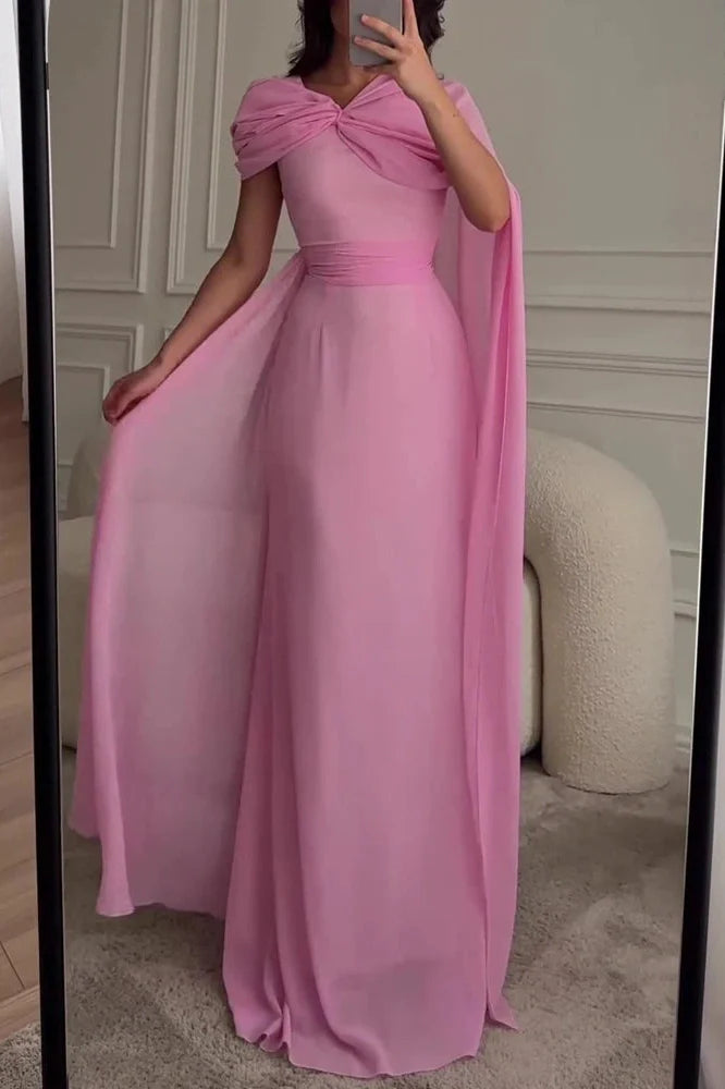 Elegant High Waist Slim Maxi Dress