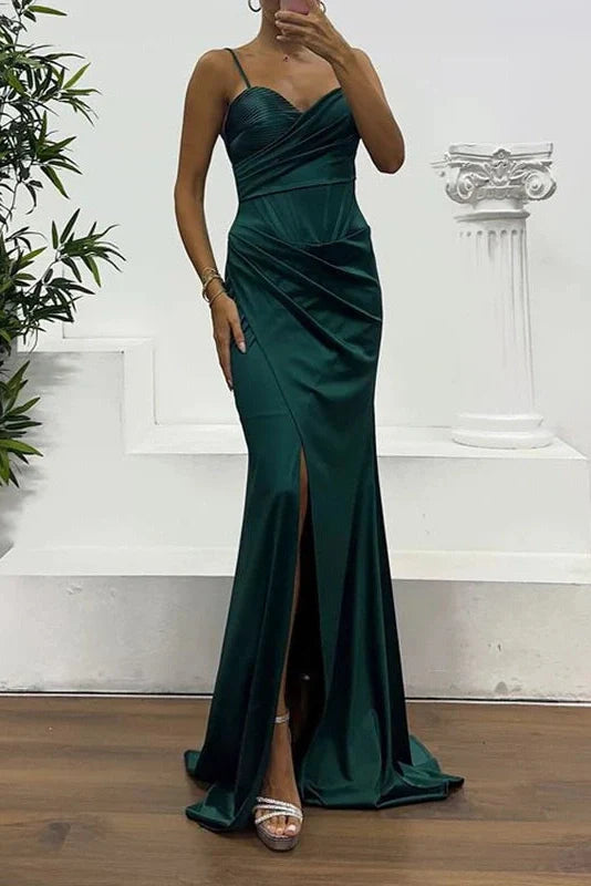 Hollow Out High Waist Split Sleeveless Maxi Dress