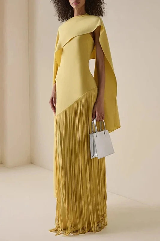 Elegant Sleeveless O-Neck High Waist Maxi Dress