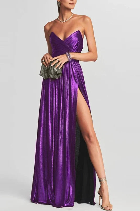 Elegant Off-Shoulder High Waist Slim Maxi Dress