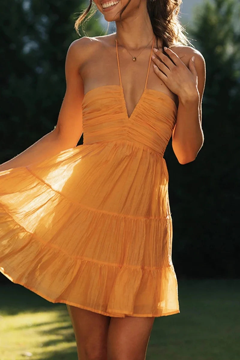 Elegant Sleeveless Mini Dress