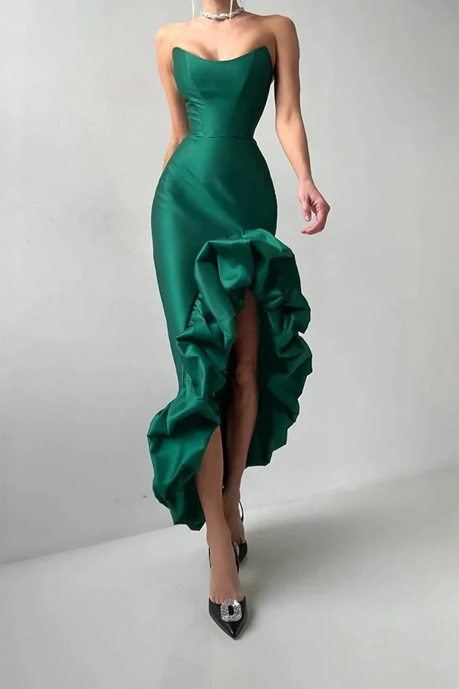 Elegant Off Shoulder Slim High Waist Maxi Dress
