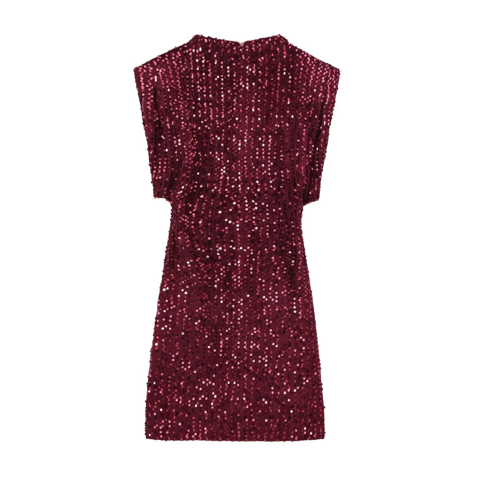 Elegant Patchwork Sleeveless Mini Dress