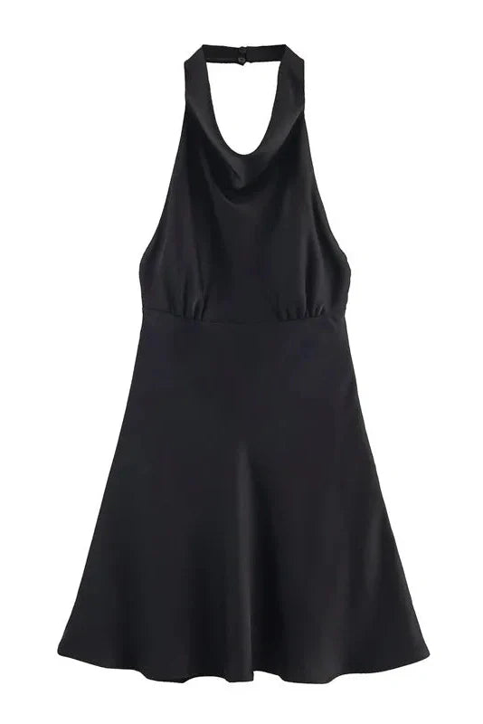 Elegant Sleeveless Backless Mini Dress