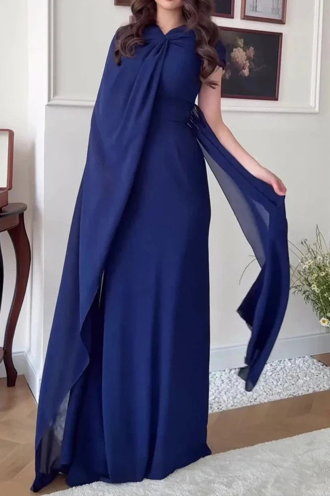 Elegant High Waist Slim Maxi Dress