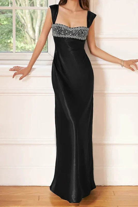 Elegant Sleeveless Slim High Waist Maxi Dress