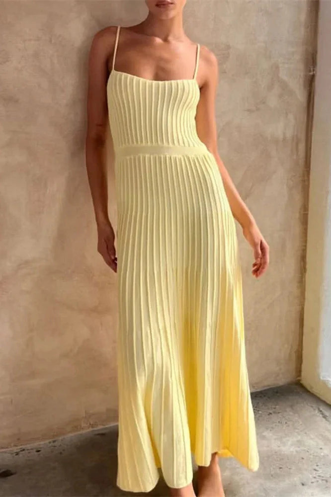 Patchwork High Waist Backless Maxi Dress
