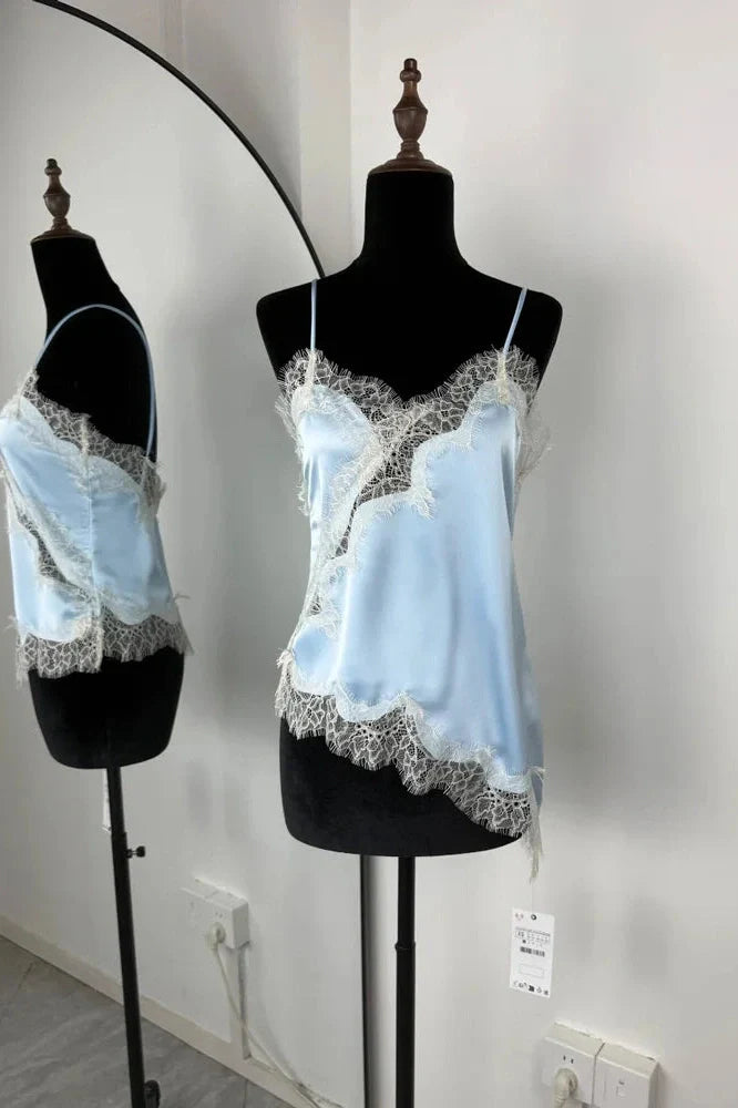 Lace Backless Patchwork V-Neck Slim Bodycon Mini Dress