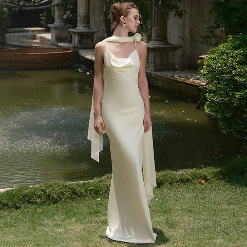 Backless Spaghetti Strap Maxi Dress