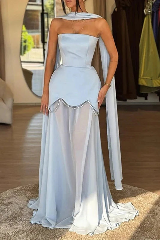 Elegant Pleated Sleeveless Maxi Dress