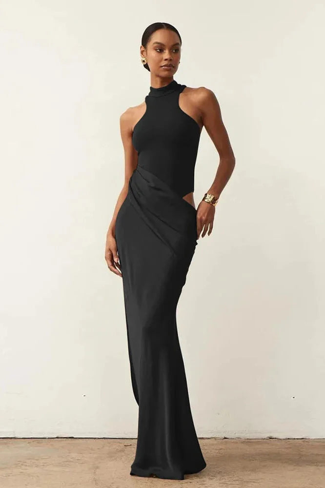 Sleeveless Backless Bodycon Maxi Dress