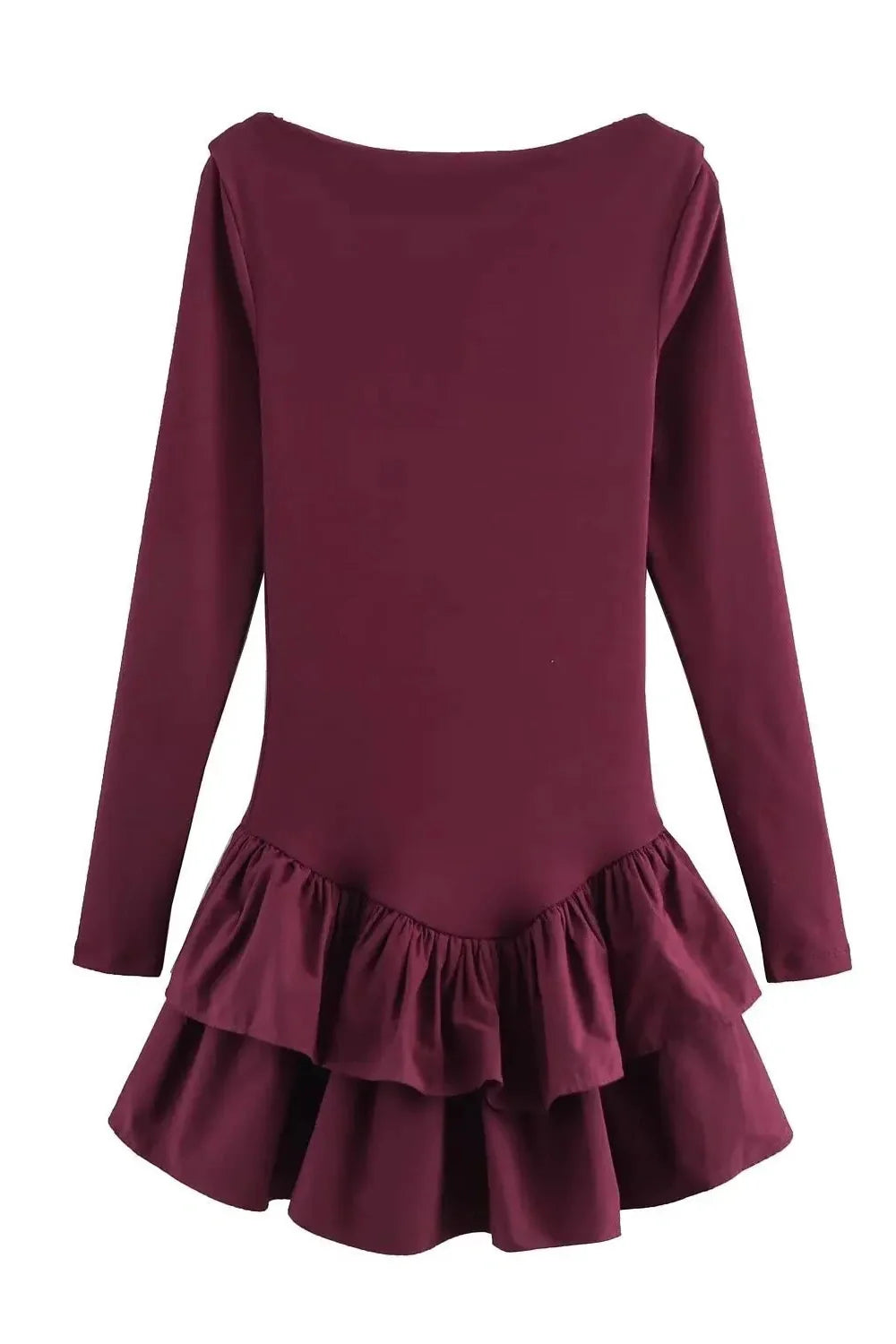 Elegant Long Sleeve Slim Mini Dress