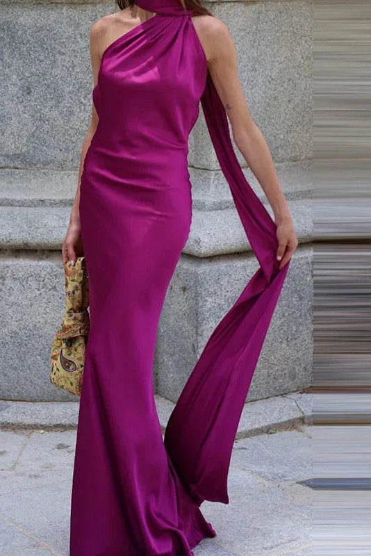 Hollow Out Sleeveless Backless Maxi Dress