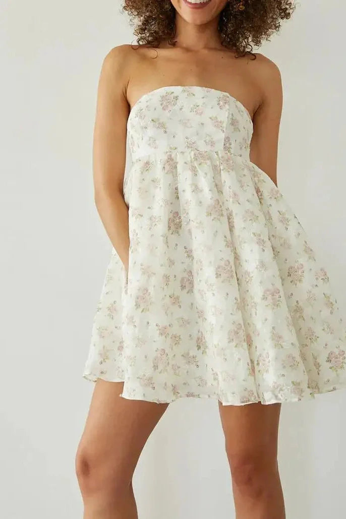 Sleeveless Off-Shoulder Loose Mini Dress