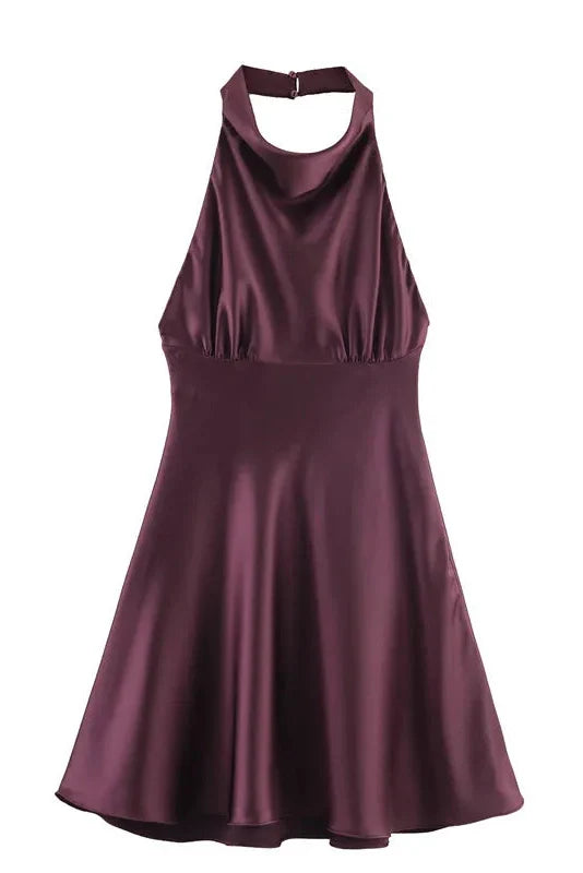 Elegant Sleeveless Backless Mini Dress