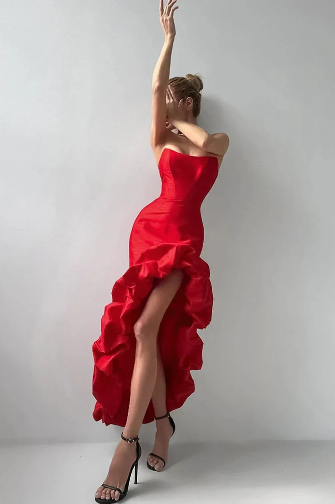 Elegant Off Shoulder Slim High Waist Maxi Dress